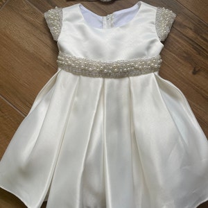 Vintage Baptism Dress Satin Baby Girl Baptism Dress White Baby - Etsy