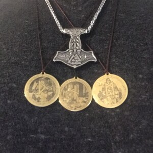 Magical Rune symbol for PROTECTION /& STRENGTH pendant necklace HM