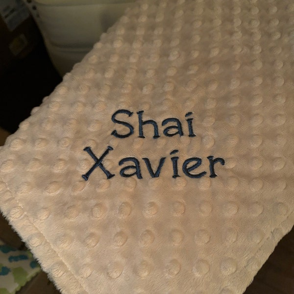 Highland Cow Baby Blanket With Name