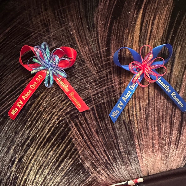 15 Pcs Satin Ribbons Personalized Baby Shower Bow Made It Ribbons ...
