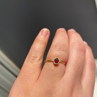 Anello Impilabile Martellato In Argento Sterling Da 1 Mm - Foto 2