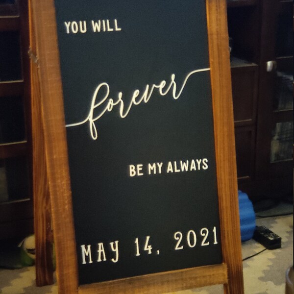 You Will Forever Be My Always Wall Decal Bedroom Wall Decor Above the ...