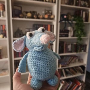 Blue Mouse Crochet Pattern PDF | ENGLISH | Amigurumi | Toy