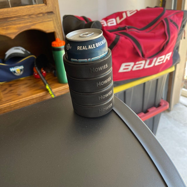 Hockey Puck Can Cooler, Tumbler Can Cooler, Hockey Puck Beer Holder, Hockey  Gift for Men, Ice Hockey Can Cooler, Fathers Day Gift, Barware 