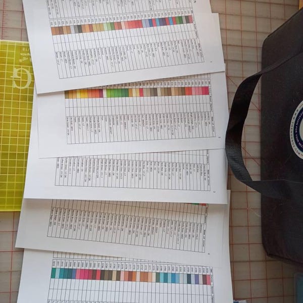 Dmc 117 Thread Name Chart.pdf Complete DMC Color Thread Chart Thread Tracker Pdf/excel: Floss Numbers ...