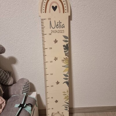 Farbklecks-Collection Kinder Messlatte Heissluftballon 70-140 Cm