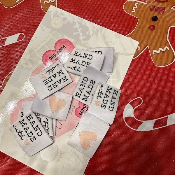 5 Woven Labels Handmade With Love - Etsy