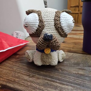 仲良しパグちゃん編みぐるみ。 かぎ針】パグの編み方（字幕）指人形や置物になるパグちゃんです