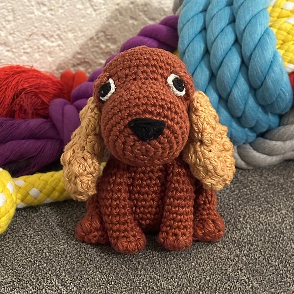 AMIGURUMI PATTERN/ Tutorial (english / Español) Amigurumi Spaniel Dog ...