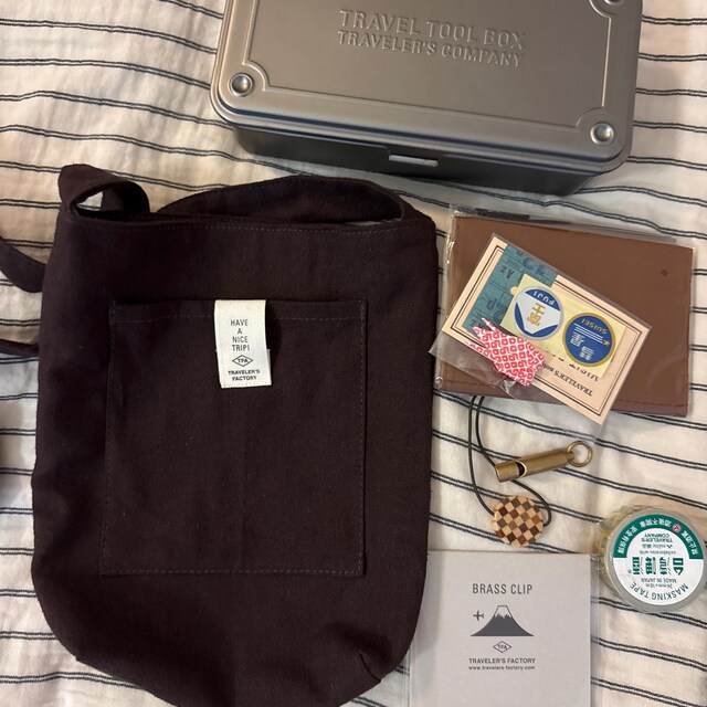 Traveler's Factory Sacoche Brown Shoulder Type Bag