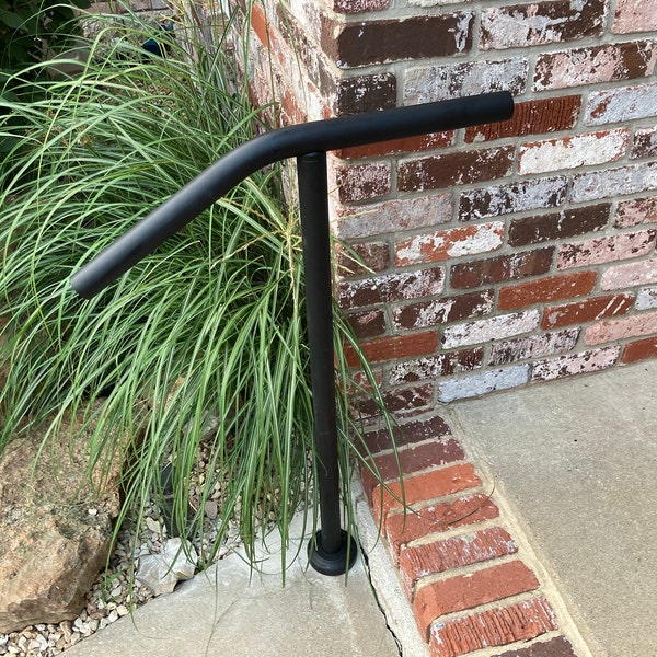 1 Step 2 Step Single Post Handrail With Stainless Steel and Aluminum ...