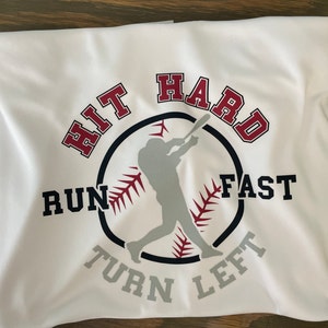 Hit Hard Run Fast Turn Left Svg/eps/png/dxf/jpg/pdf, Baseball ...