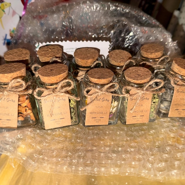 Wedding Tea Favors for Guests, Bulk Gifts, Rustic Wedding Favor ...