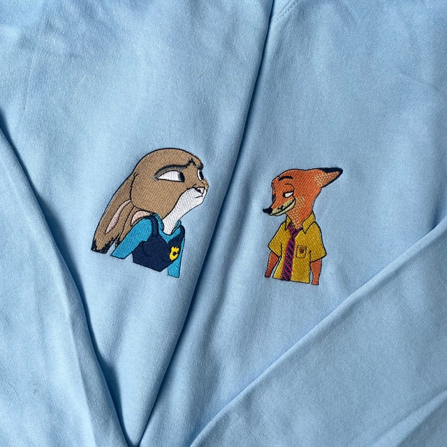 Nick Wilde and Judy Hopps Zootopia 2 Embroidery Design - Emblanka