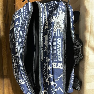 Sac à Main Sans Bretelles Dallas Cowboys - En Simili Cuir Noir, Taille Large, Neuf Avec étiquettes