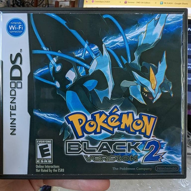 Pokemon Black Version 2 DS Replacement Spare Case Cover Art Work Only