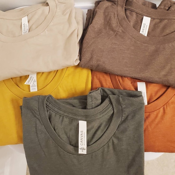 Bella Canvas Blank T-shirt for Screenprint ,htv ,vinyl ,embroidery ...