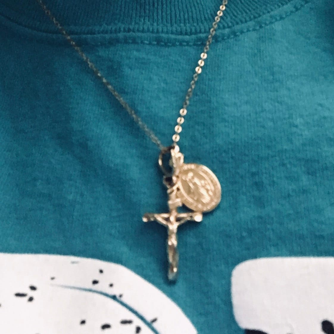 Gold Filled Virgin Mary Necklace Miraculous Medal Necklace, Blessed Mother Necklace, Gold Mary Necklace, Gold Mary Jewelry, Madonna Necklace