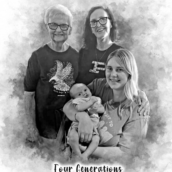 Family Tree Art Print Wall Art Canvas Family Tree Collage Custom ...