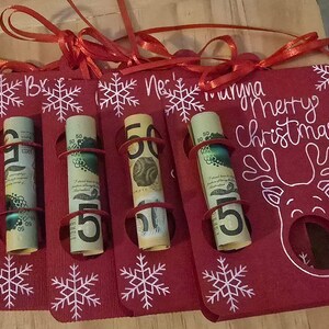 Tarjetas De Felicitación Navideñas Sweetzer & Orange | Pack De 24 Con 6 Diseños | Tamaño 3.5x6.5 Pulgadas, Papel 300 G/m² | Incluye Sobres Rojos | Para Regalos, Dinero
