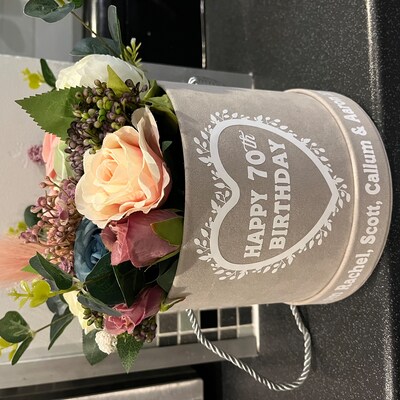 Christmas Floral Gift, Christmas Flowers for Mum, Personalised