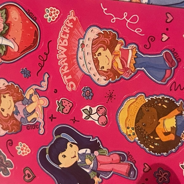 Strawberry Shortcake Sticker Sheets, 2000's: You Choose 1, 1980s 1990s ...