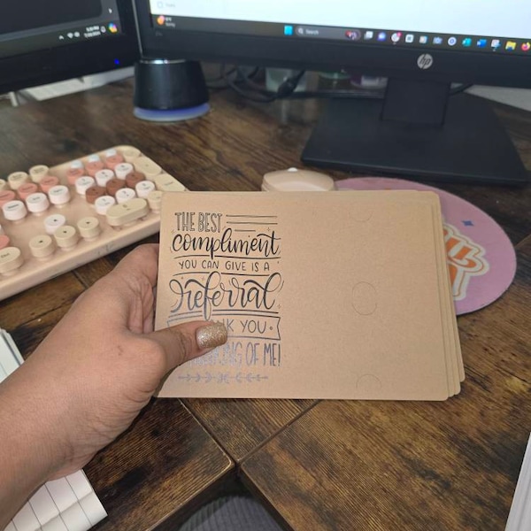 SET of the Best Compliment You Can Give is a Referral Gift Card ...