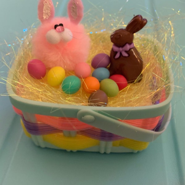 Miniature Easter Chocolate Bunny Made of Acrylic, Flat Back, Fairy ...