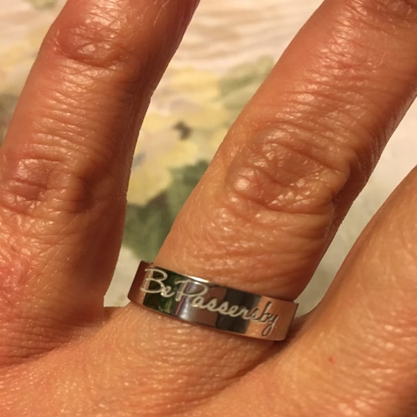 Kid's Actual Handwriting Ring - Custom Name Ring - Personalized ...