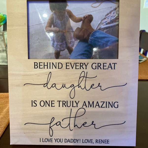 Father's Day Gift From Daughter Personalized Fathers Day Gift Photo Dad