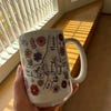 Personalized Mum Mug With 3D Flowers Design, Colorful Flowers Travel