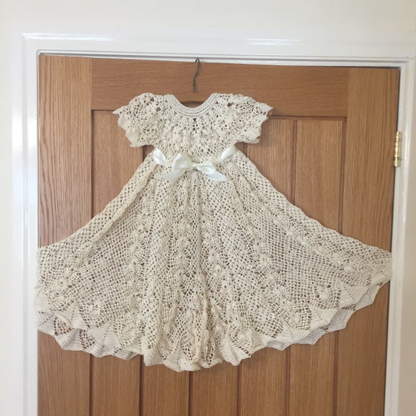 Gown Heirloom Vintage Christening Pattern, Crochet Christening Pattern ...