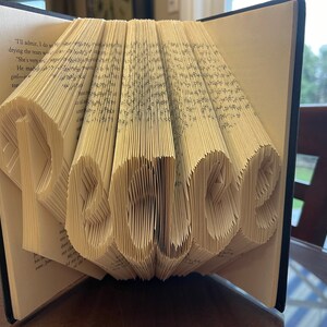 Book Folding Patterns for giant letters A-Z | Etsy