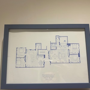 Friends TV Show Floor Plan: Monica, Rachel, Chandler and Joey ...