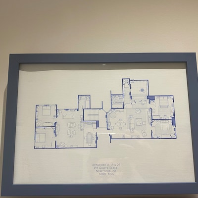 Friends TV Show Floor Plan: Monica, Rachel, Chandler and Joey ...