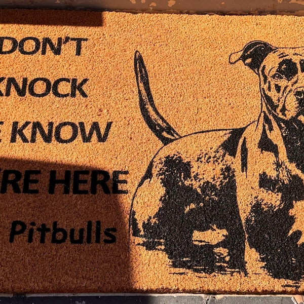 Maori Aztec Pitbull Door Mat