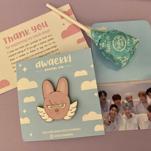 Stray Kids チャンビン SKZOO トウェッキ エンジェル / 空飛ぶ豚 ピン