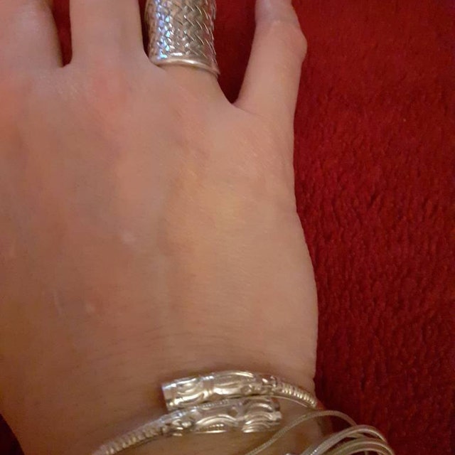 Bracelet Jonc Homme En Argent Massif - Pureté 950/1000 - Modèle Ref9 Soa Par Vangovango - Neuf