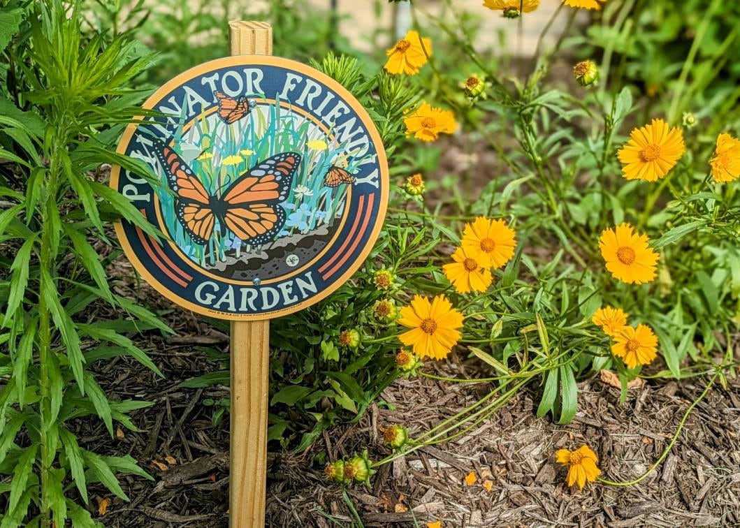 Butterfly Pollinator Friendly - Garden Sign