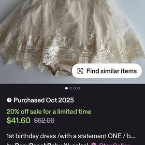Sarah added a photo of their purchase