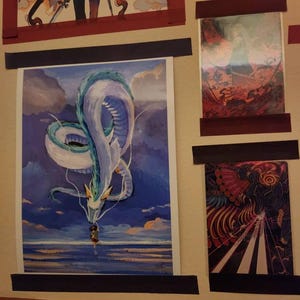 Spirited Away Haku and Chihiro (PRINT ONLY) - Etsy