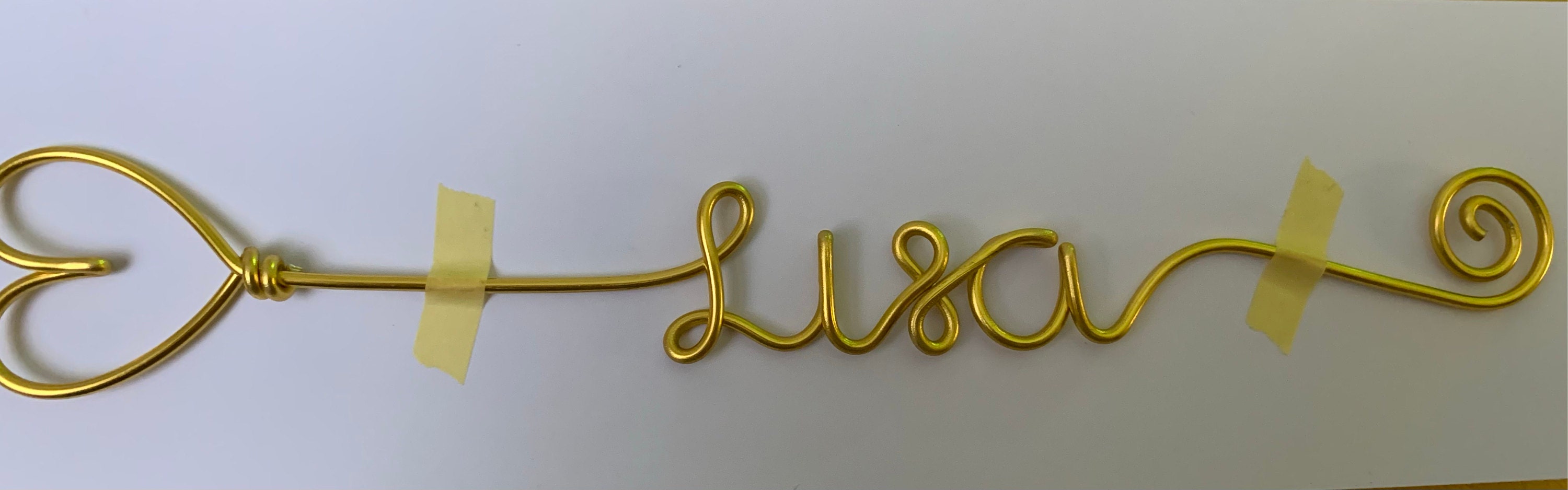 Personalised Bookmark - Wire Name Bookmark - Custom Bookmark Gift - Planner Marker - Back to School Gift - Teacher Gift - Book Lovers Gift