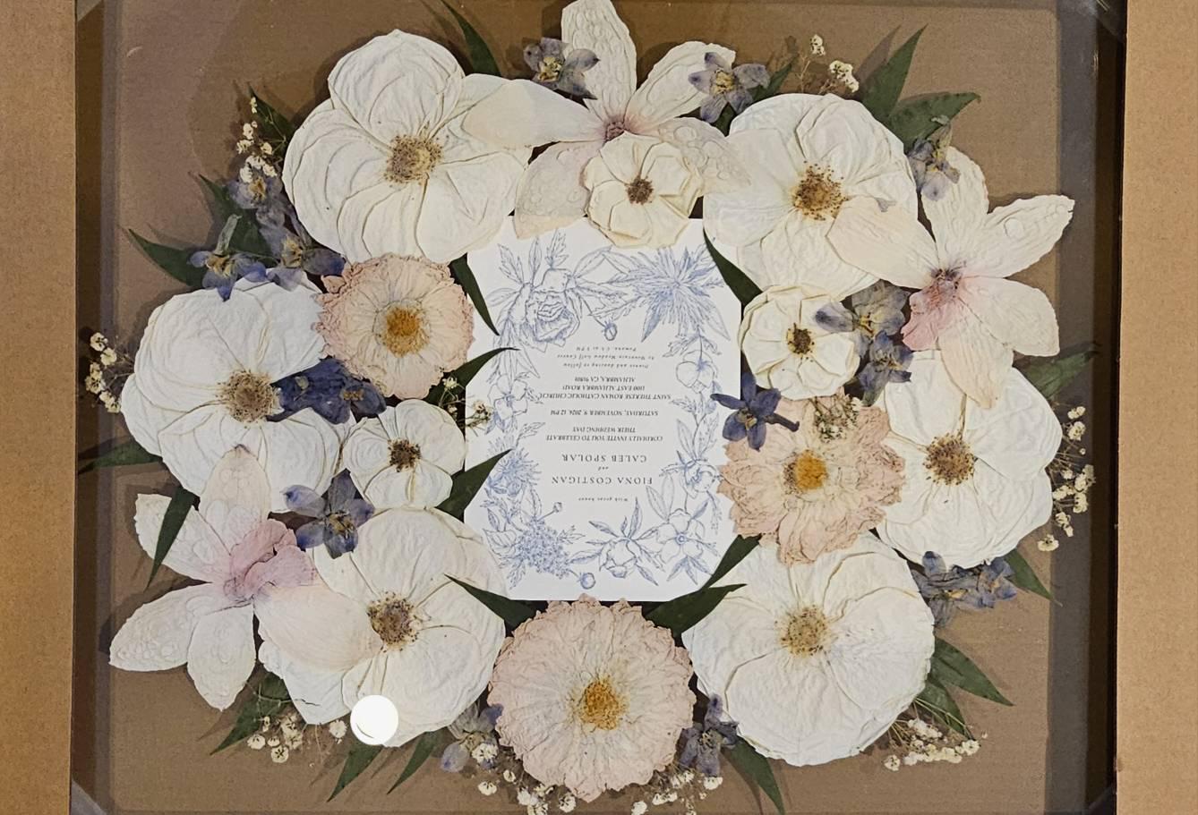 Preserved flowers from Tania's etsy review