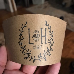 Logo Stamp for Custom Paper Cups, Coffee Shop Stamp, Coffee Sleeve Logo  Stamp, Custom Take Away Package Stamp, Take Away Cardboard Package 