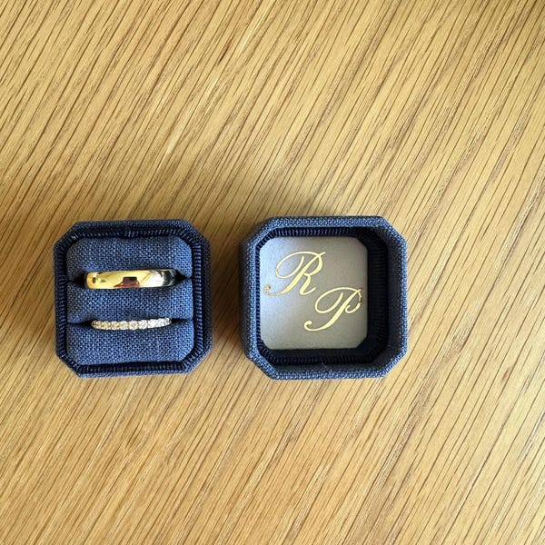 Velvet Ring Box Proposal, Engagement Ring Box Personalized - Etsy