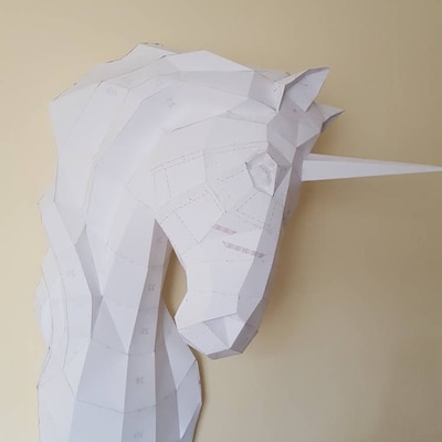Papercraft 3D Couple of Unicorns, DIY Paper Unicorns, Printable PDF ...