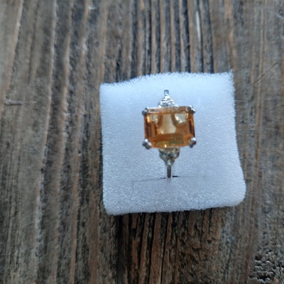 Citrine Ring November Birthstone Jewelry Statement Ring - Etsy