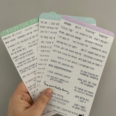 Booktok Sticker Sheet 2nd Edition Book Annotating Book - Etsy