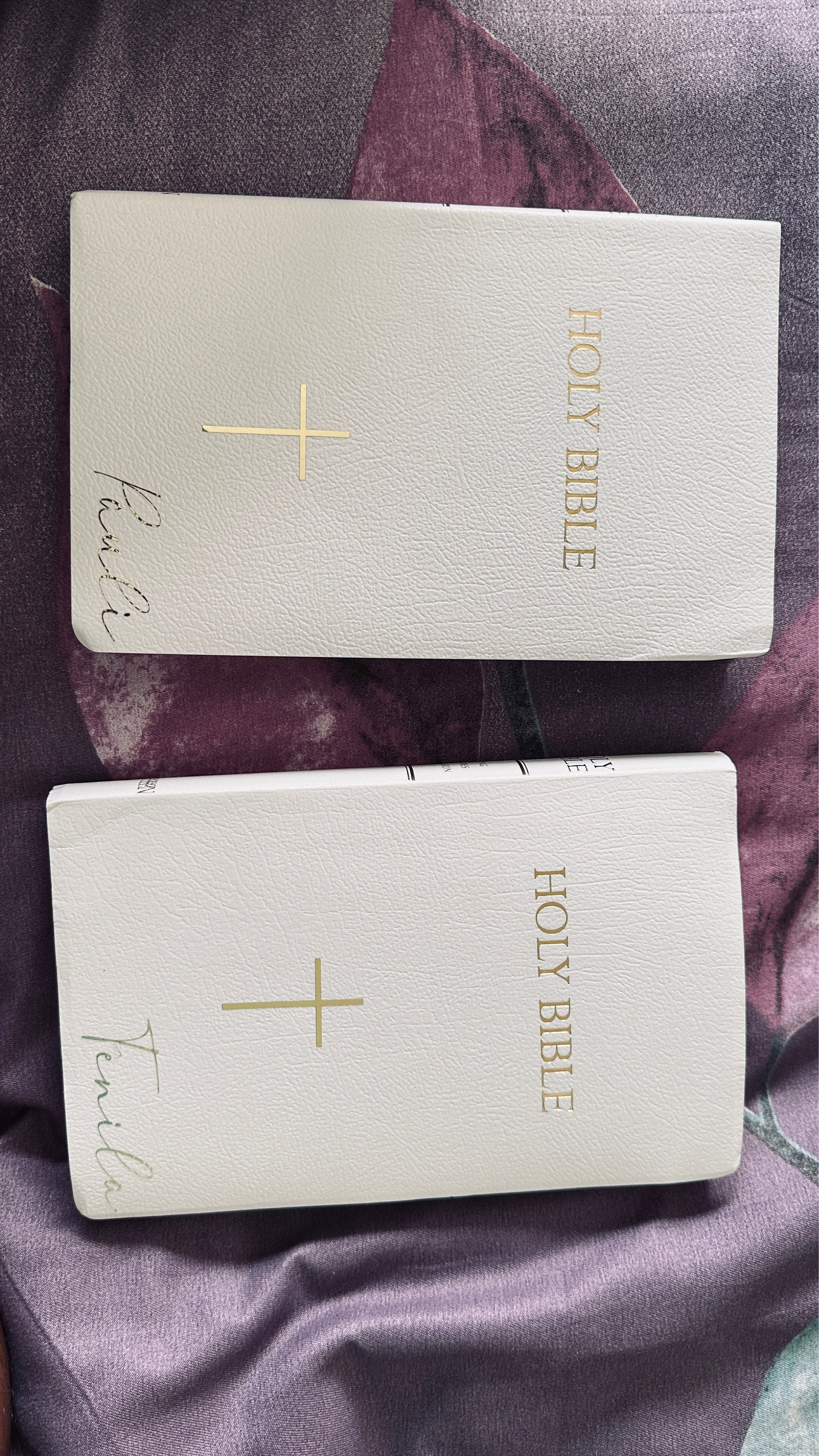 Personalized Bible Custom KJV/NKJV/NIV| Gift Holy Bible| Faux Leather King James Version|Baptisms|Weddings|Christenings|First Holy Communion