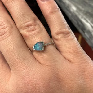 Customer photo from Alyssia, Mini Raw Australian Opal Ring